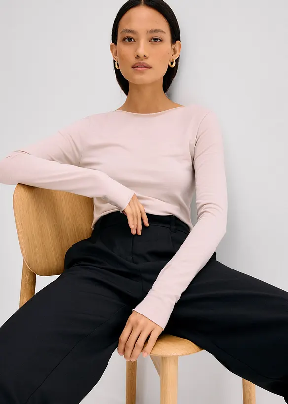 Maglia a maniche lunghe leggera, bonprix