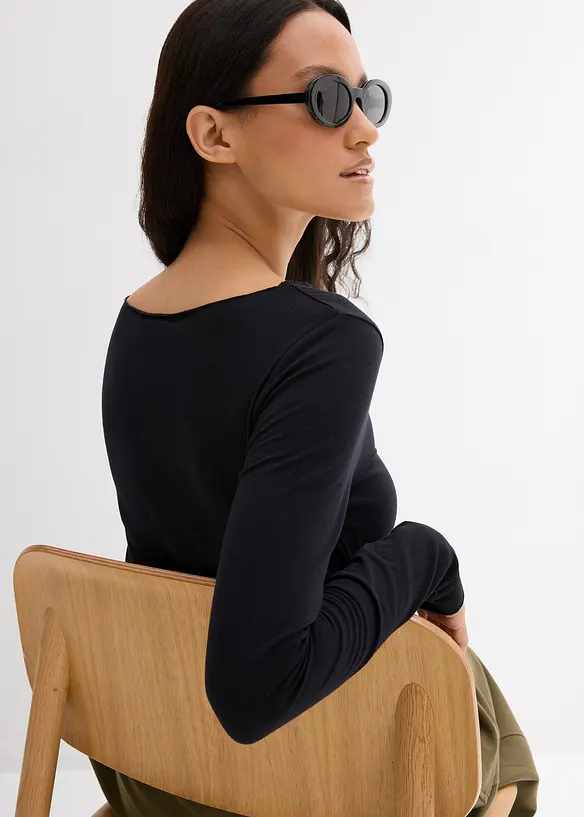 Maglia a maniche lunghe leggera, bonprix
