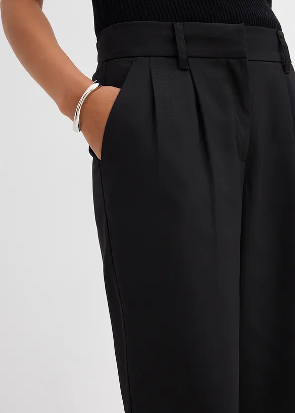 Pantaloni con trama twill, bonprix