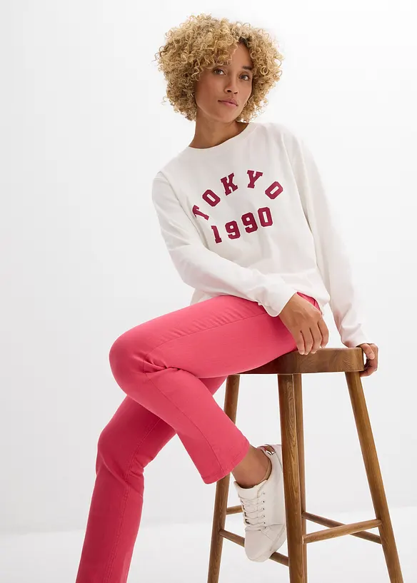 Pantaloni cropped in twill, bonprix
