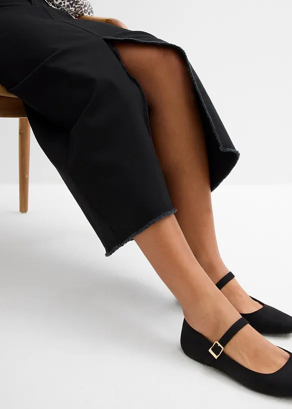 Gonna in twill con frange sottili, bonprix