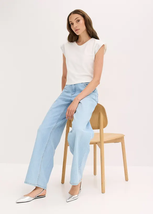 Maglia con spalline imbottite, bonprix