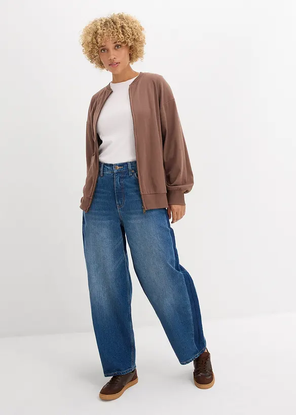 Felpa con zip, bonprix