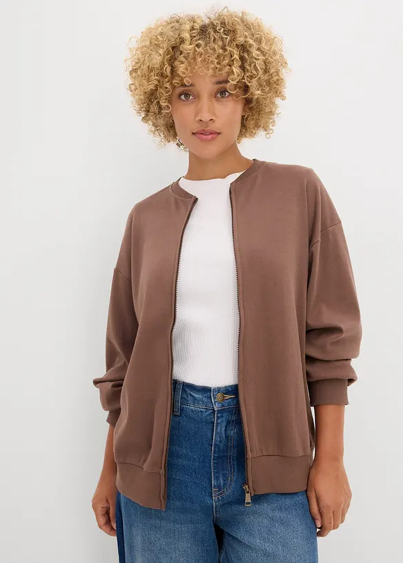 Felpa con zip, bonprix