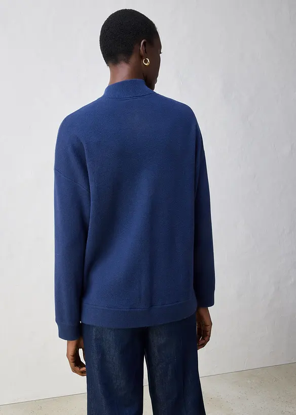 Cardigan oversize con lana merinos, bonprix