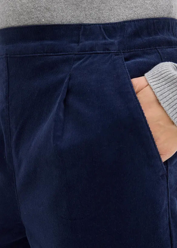 Pantaloni in velluto a coste di cotone biologico, bonprix