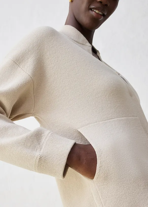 Cardigan oversize con lana merino, bonprix