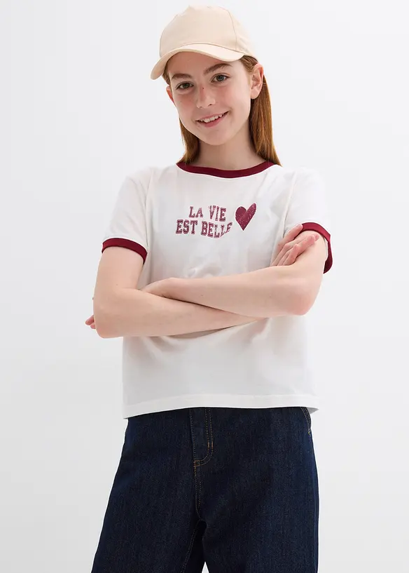 T-shirt in puro cotone biologico, bonprix