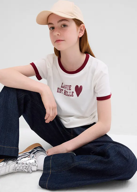 T-shirt in puro cotone biologico, bonprix