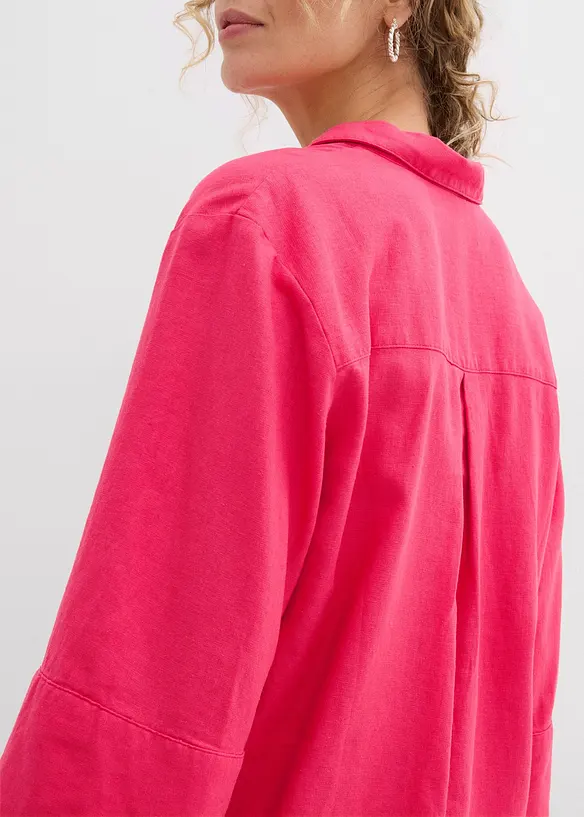 Camicia in misto lino fresco, bonprix