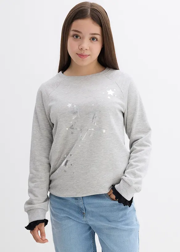 Felpa in puro cotone, bonprix