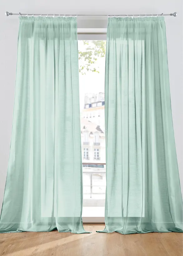 Tenda in batista fine con trama operata (pacco da 1), bonprix