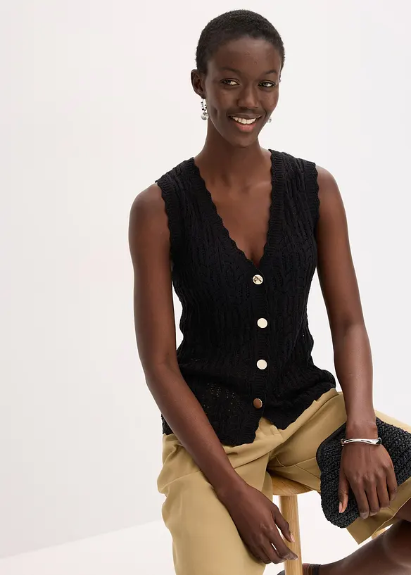 Gilet traforato, bonprix
