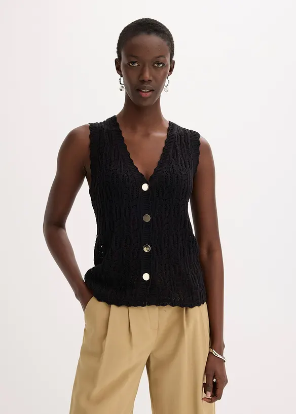 Gilet traforato, bonprix