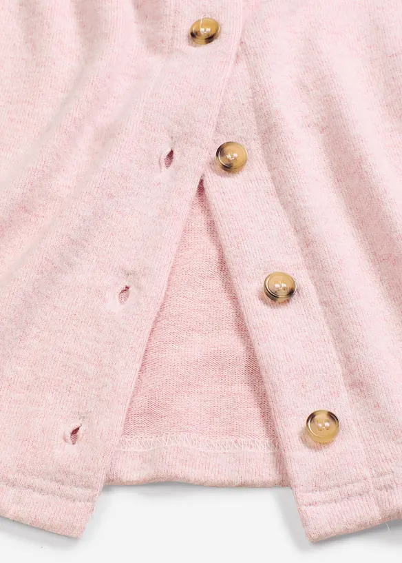 Cardigan in maglia fine a coste, bonprix