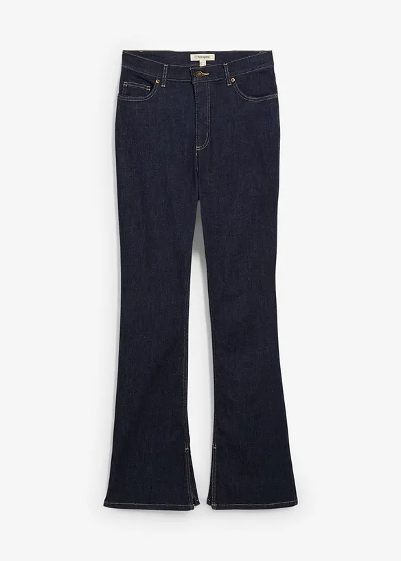 Jeans bootcut, vita alta, bonprix