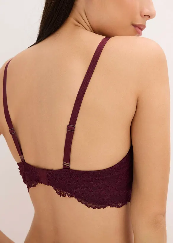 Reggiseno con coppe preformate in pizzo fine, bonprix