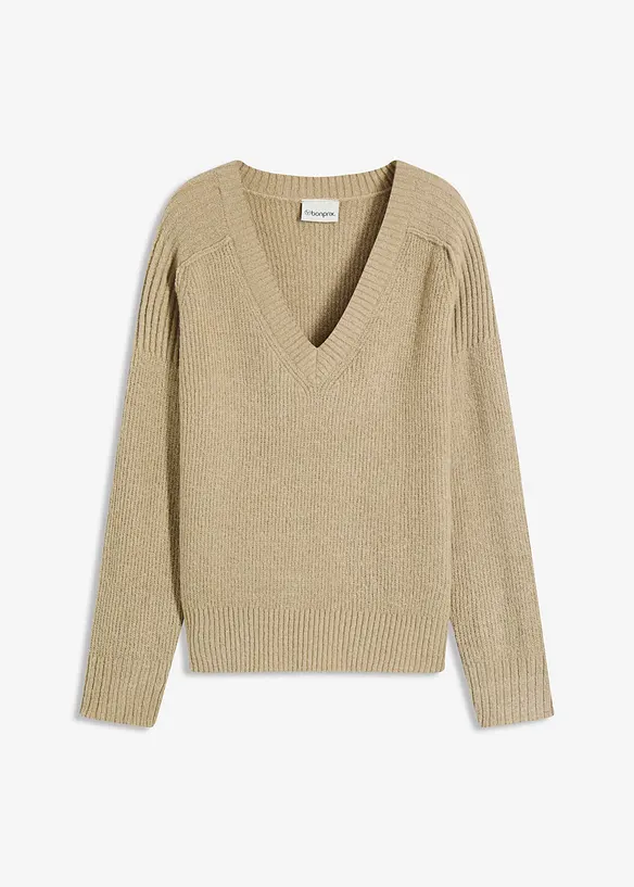 Maglione con scollo a V, bonprix