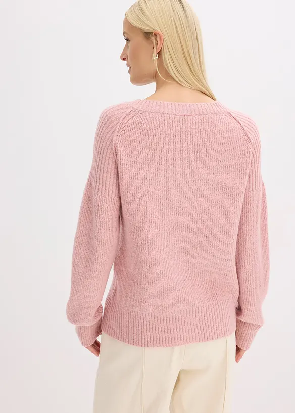 Maglione con scollo a V, bonprix