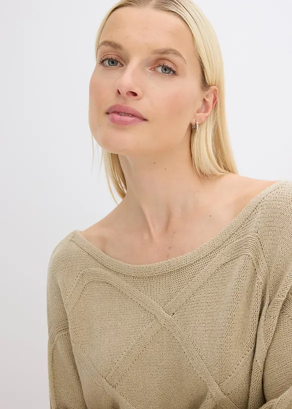 Maglione a trecce, bonprix