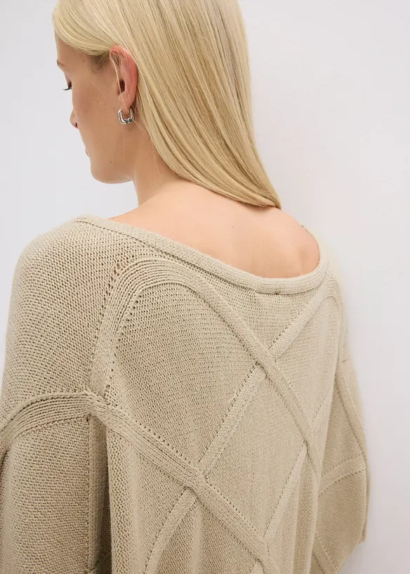 Maglione a trecce, bonprix