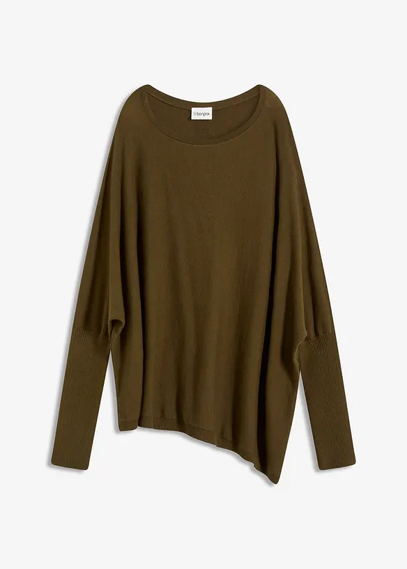 Maglione in filato fine di misto viscosa, bonprix