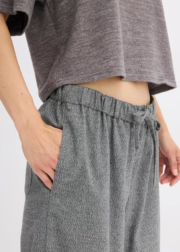 Pantaloni a palazzo in simil lana, bonprix
