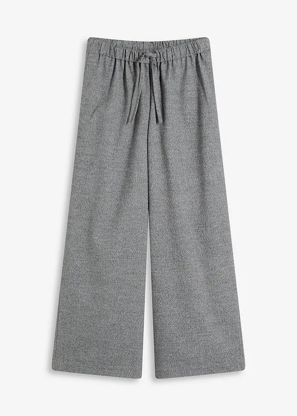 Pantaloni a palazzo in simil lana, bonprix
