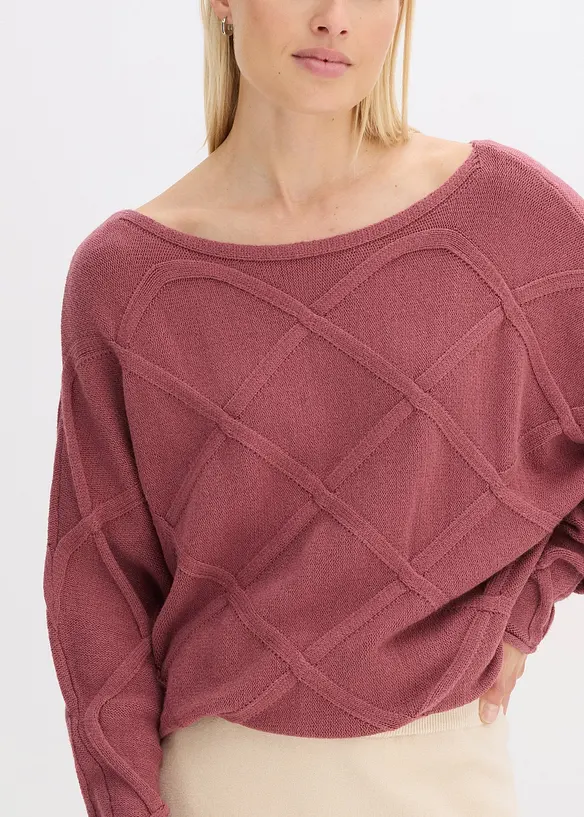 Maglione a trecce, bonprix