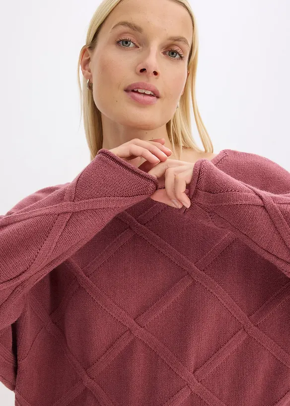 Maglione a trecce, bonprix