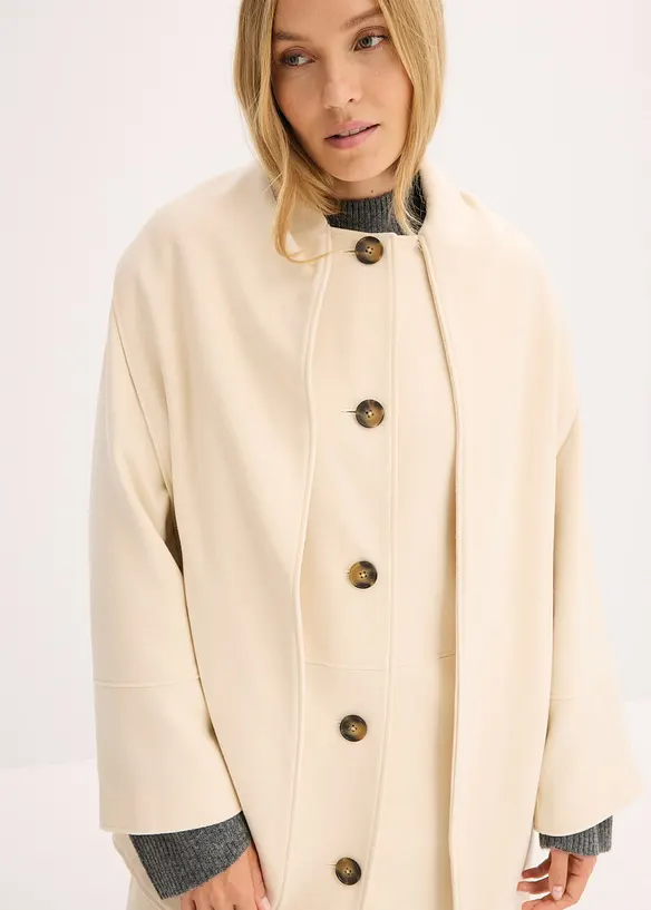 Cappotto oversize in morbido misto viscosa, bonprix