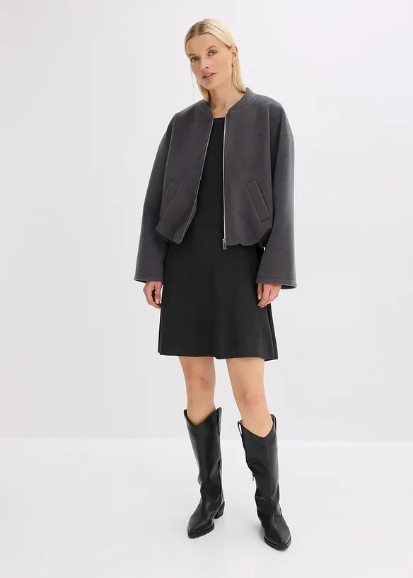 Abito di maglia in morbido misto viscosa, bonprix