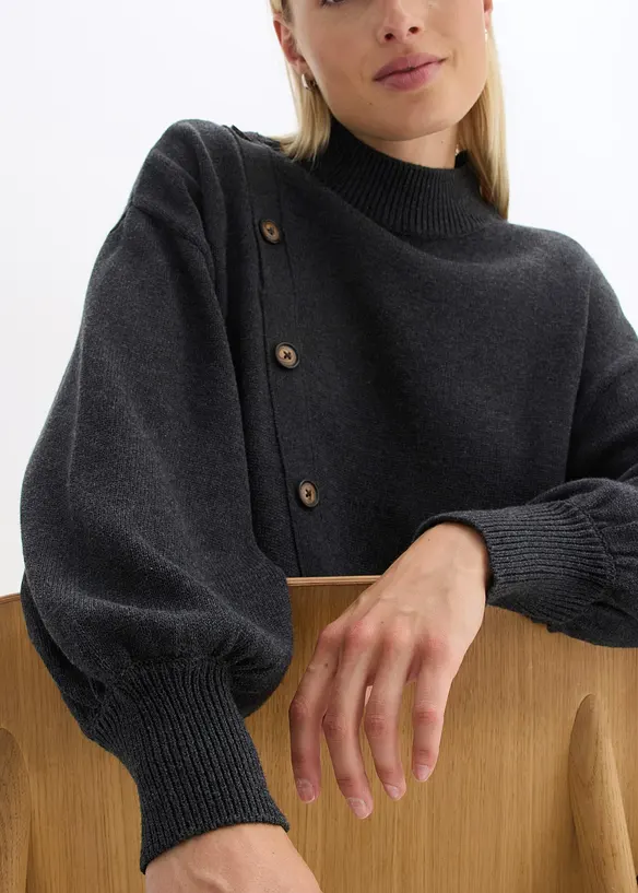 Maglione con bottoni, bonprix