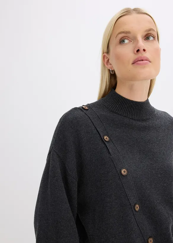 Maglione con bottoni, bonprix