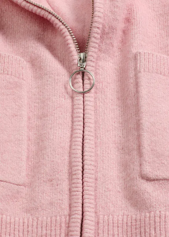 Cardigan con cerniera, bonprix