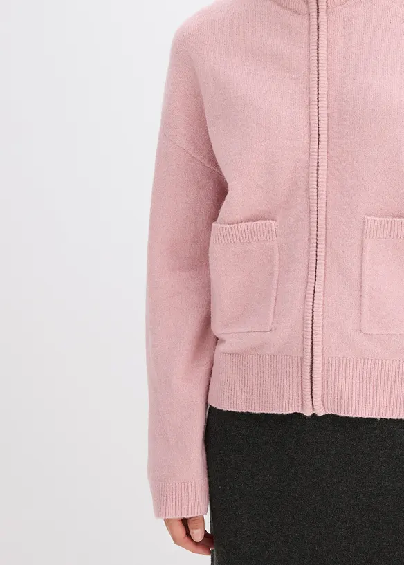 Cardigan con cerniera, bonprix