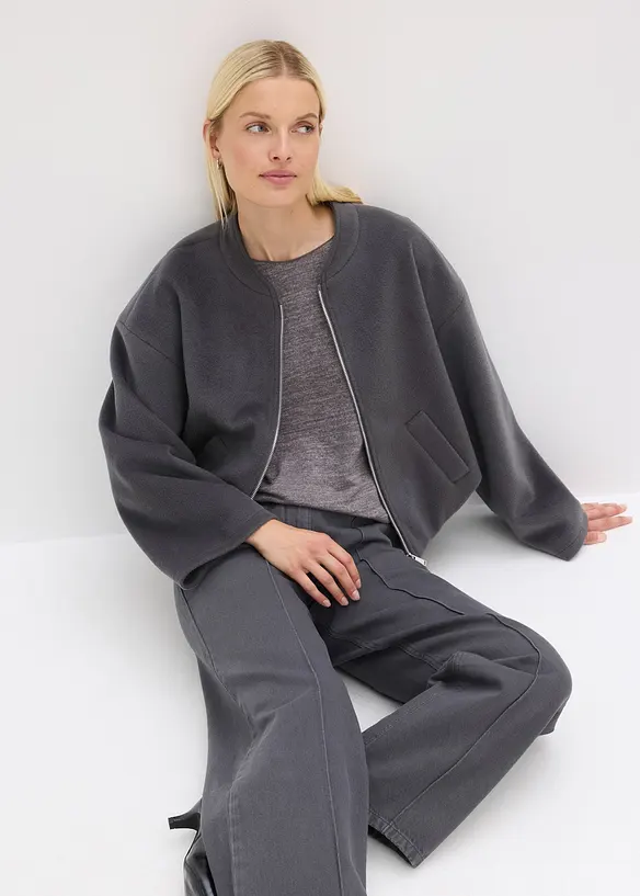 Bomber con orlo a palloncino, bonprix