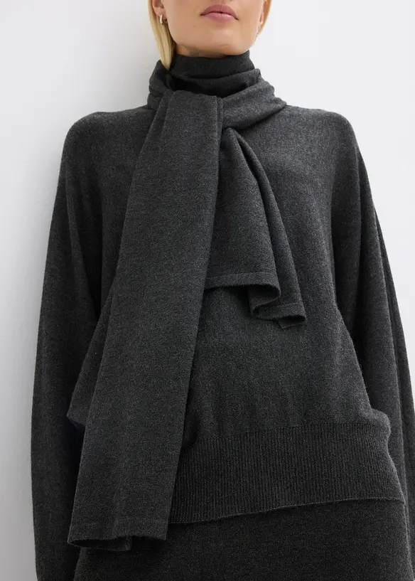 Maglione morbido in filato fine misto viscosa, bonprix