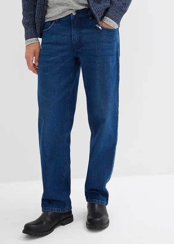 Jeans elasticizzati loose fit, straight, bonprix