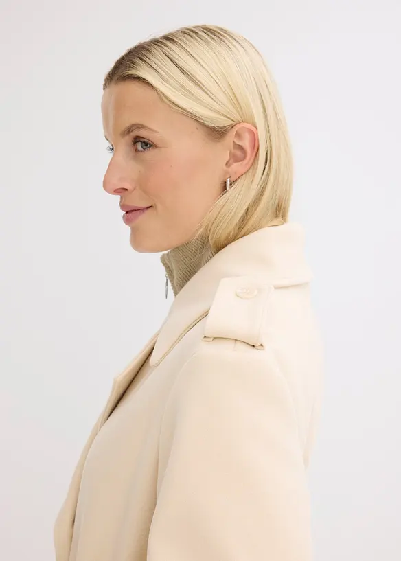 Trench effetto lana, bonprix