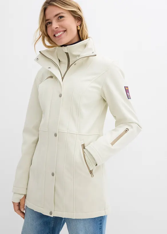 Softshell lungo elasticizzato idrorepellente, bonprix