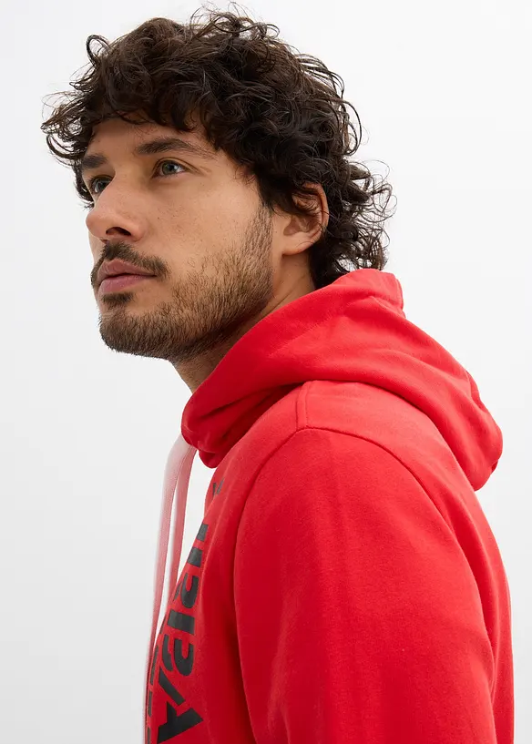 Felpa con cappuccio, slim fit, bonprix