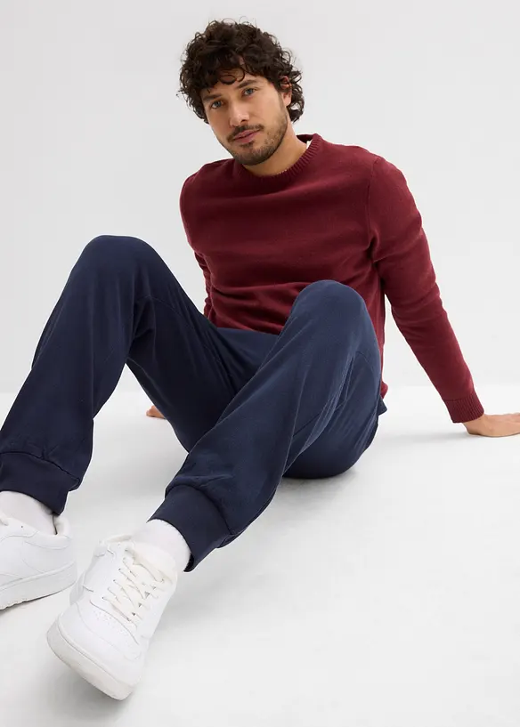 Pantaloni da jogging con fondo a costine, bonprix