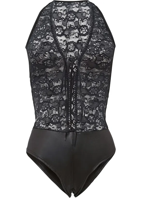 Body ouvert in look bagnato, bonprix