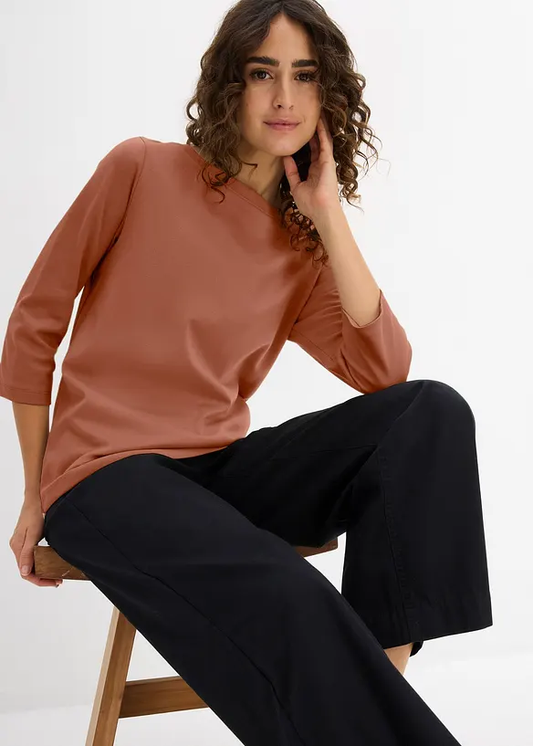 Maglia in puro cotone biologico pesante, bonprix