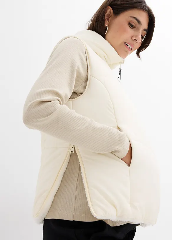 Gilet prémaman double face 4 in 1 con inserto babywearing, bonprix