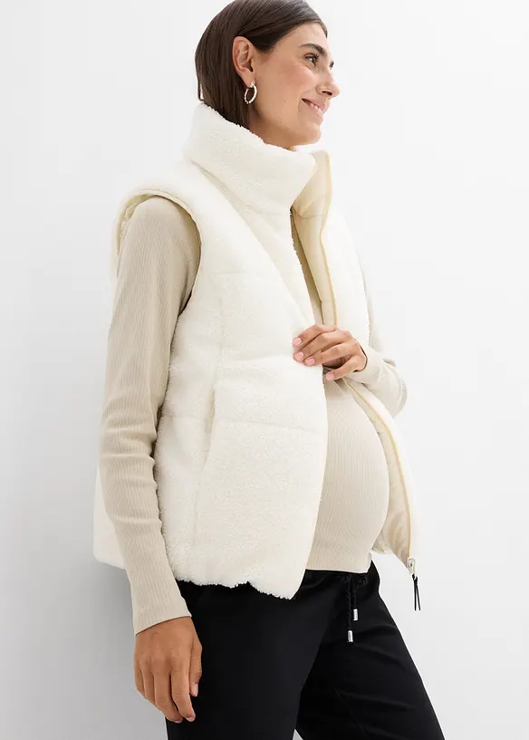 Gilet prémaman double face 4 in 1 con inserto babywearing, bonprix