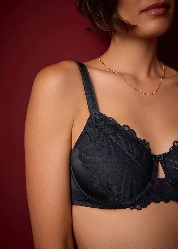 Reggiseno con ferretto effetto brillante, bonprix