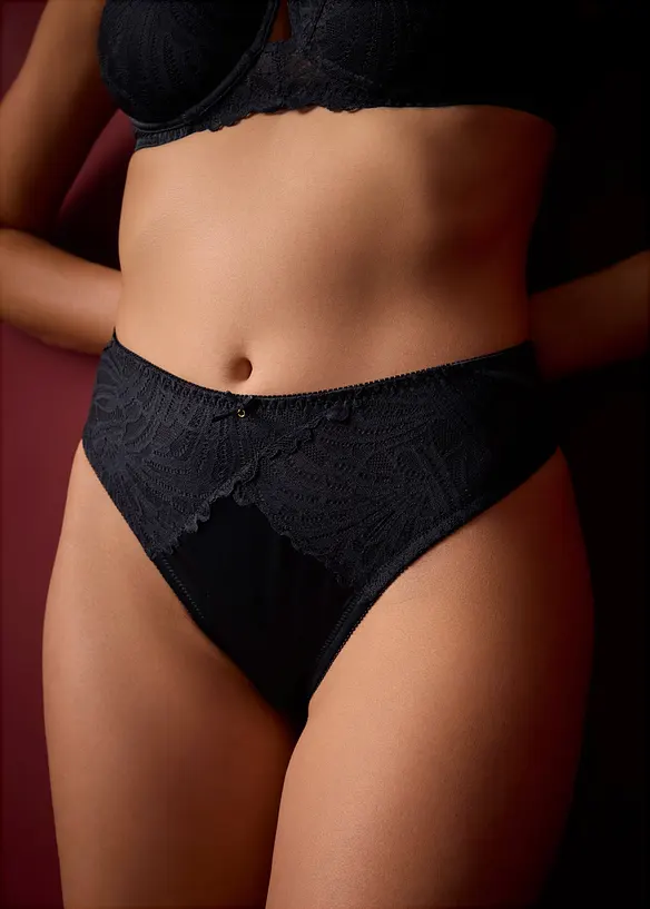 Perizoma alto lucido (pacco da 2), bonprix