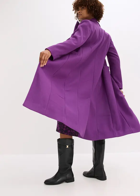 Cappotto lungo in simil lana, bonprix